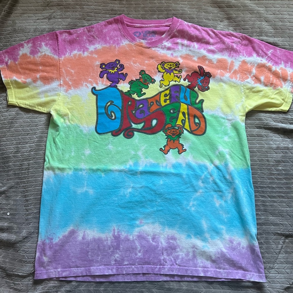 Liquid Blue Grateful Dead Rainbow T-shirt